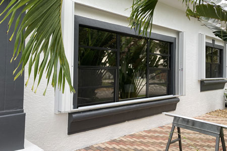 hurricane shutters side window