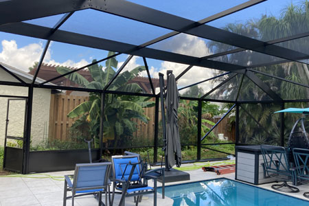 hurricane pool screen